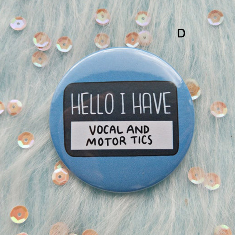 Mental Health Button Badge --functional pins
