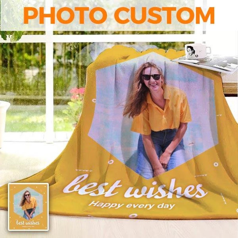 Custom Photo Fleece Blanket?¨º?Personalized Blanket With A Photo