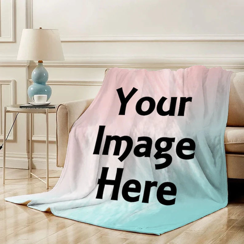 Custom Photo Fleece Blanket?¨º?Personalized Blanket With A Photo