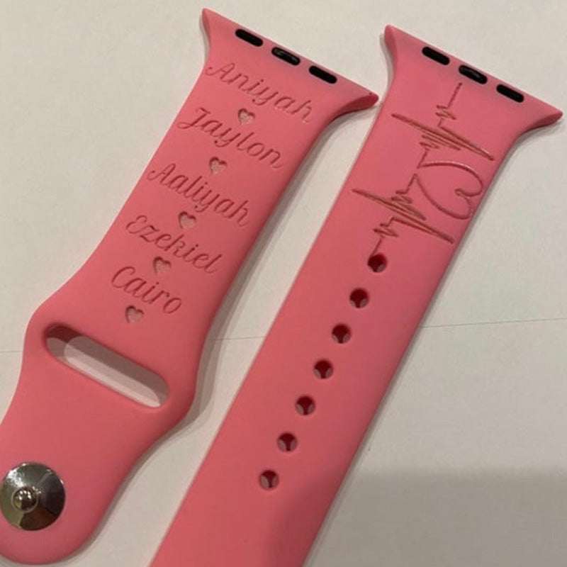 Mom Engraved Personalized Apple watch Band , Personalized Apple watch band  for Apple, Samsung