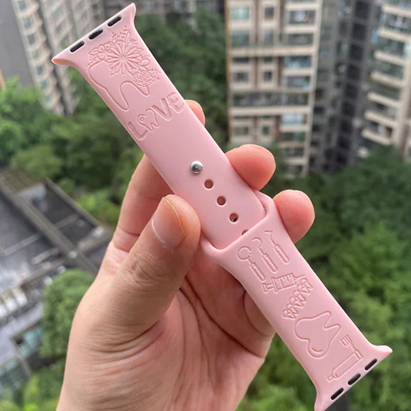 Personalized Dentist Silicone Watch Band - Apple Watch Band