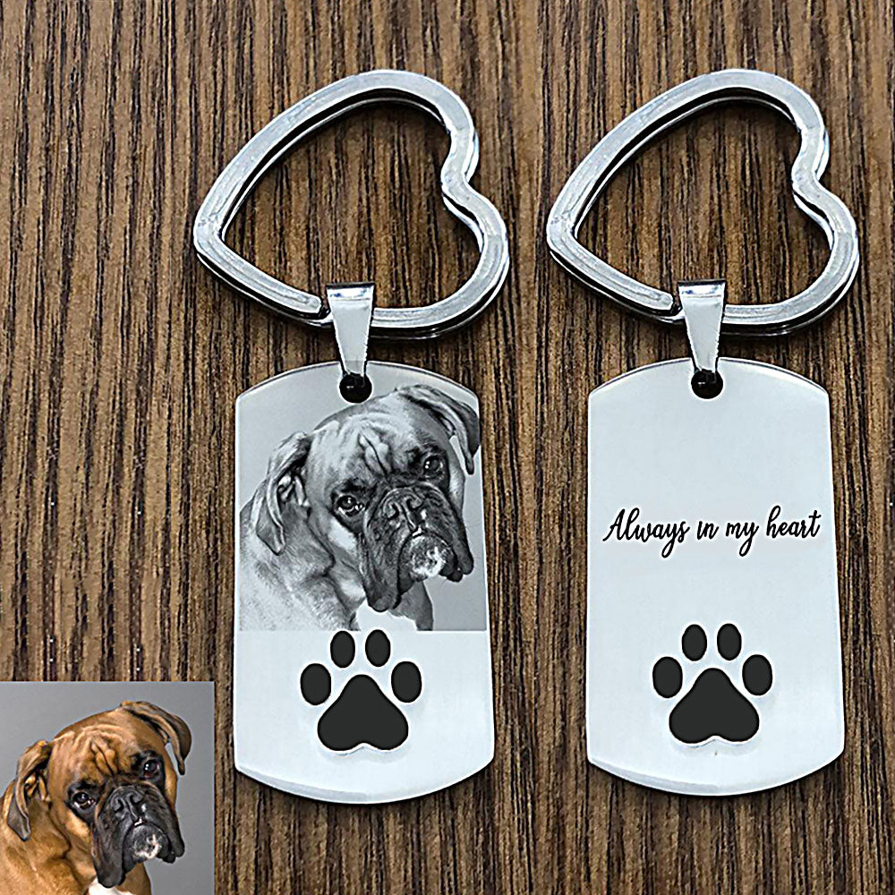 Personalized Photo Keychain With Pets