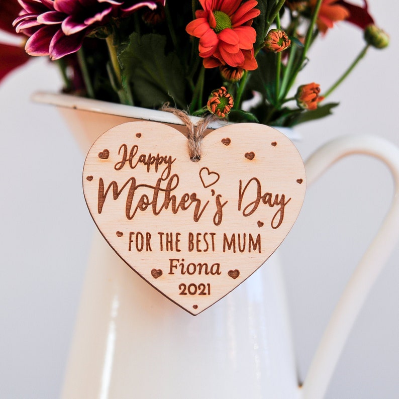 Personalised Flower Tag, Keepsake Gift To Mum, Personalised Mother's Day Gift