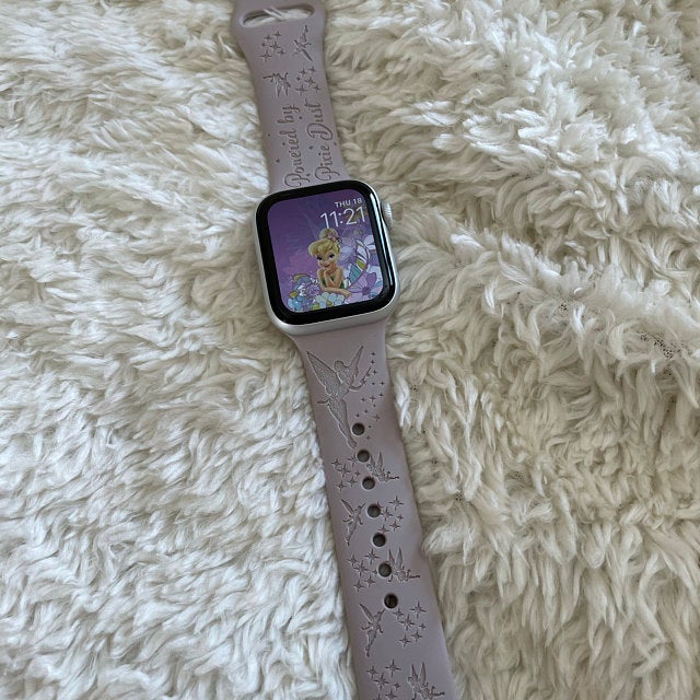 Tinker Bell Engraved Apple Watch Band Personalized