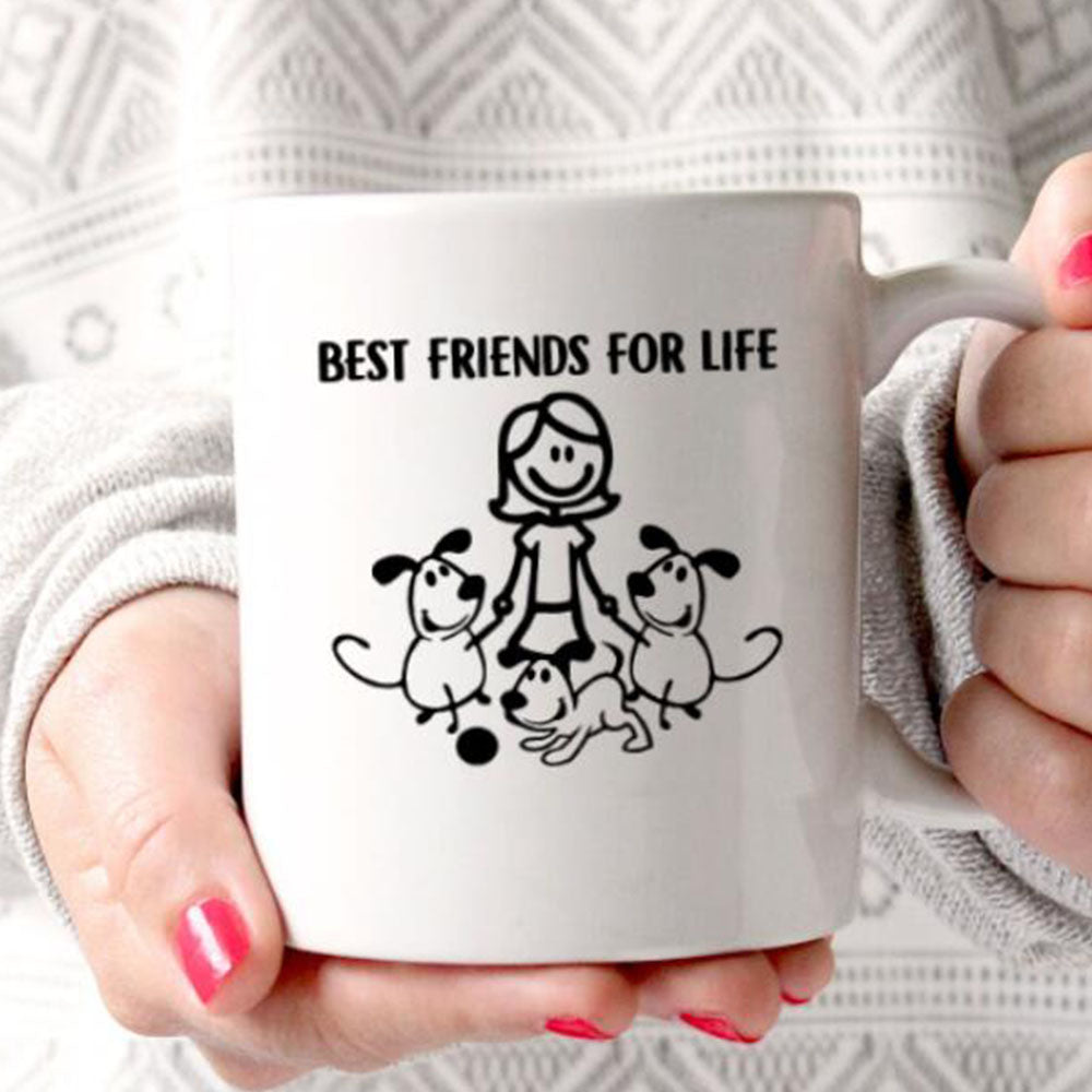 Personalized Best Friends For Life Dog Coffee Mug