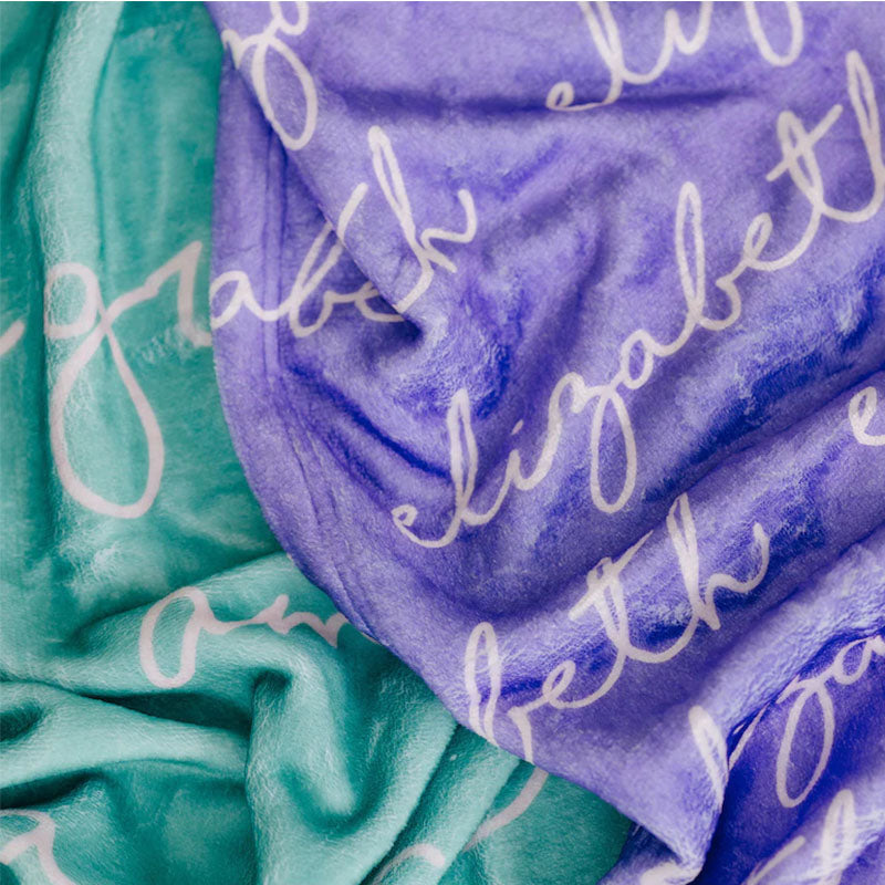 Handwritten Personalized Blanket for Kids - Personalized Blanket for Adults