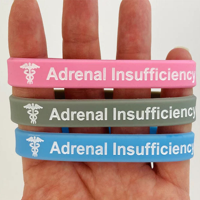 Adrenal Insufficiency Bracelet Medical ID Addison's Band Wristband Alert Jewellery