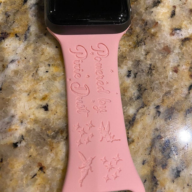 Tinker Bell Engraved Apple Watch Band Personalized